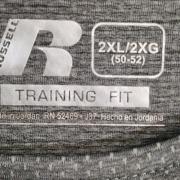 Russell Athletic Gray and Light Blue Men's Tank Top - Picture 4 of 4